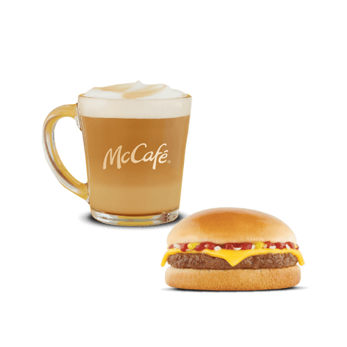 Café más Hamburguesa Queso